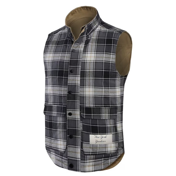 New York Yankees Darius Rucker Collection by Fanatics Reversible Full-Zip Vest - Picture 3 of 11